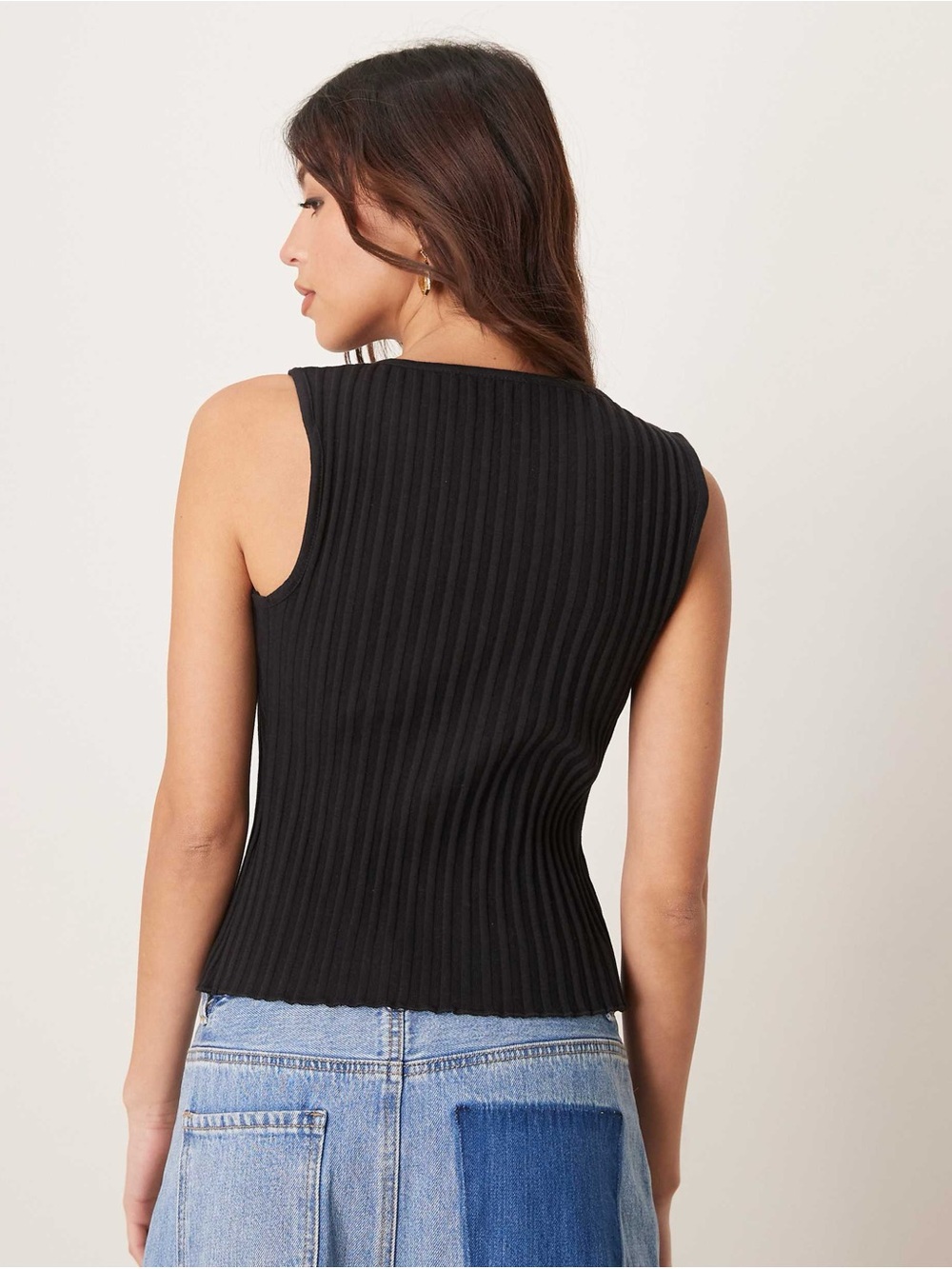 Free People Tilly Ribbed Button Vest - Picture 2 of 7
